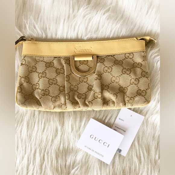 GUCCI MONOGRAM D RING WRISTLET WALLET - Picture 6 of 7